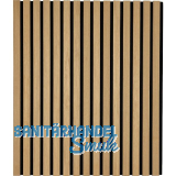 Akustikpaneel Eiche Natur roh / schwarz