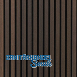 Akustikpaneel mit Softkante Eiche ger�uchert roh / schwarz