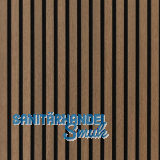 Akustikpaneel mit Softkante Eiche Antik roh / schwarz