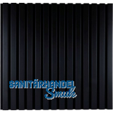 Akustikpaneel mit Softkante schwarz / schwarz