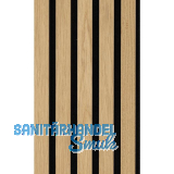 Akustikpaneel Muster Eiche Natur roh / schwarz