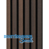 Akustikpaneel Muster mit Softkante Eiche ger�uchert roh / schwarz