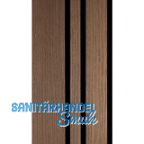 Akustikpaneel Plus Muster mit Softkante Eiche antik roh / schwarz