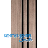 Akustikpaneel Plus Muster mit Softkante Nuss natur / schwarz