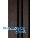 Akustikpaneel Plus Muster mit Softkante Eiche ger�uchert / schwarz