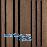 Akustikpaneel Plus mit Softkante Eiche antik / schwarz