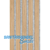 Akustikpaneel Muster Eiche Natur roh / grau