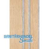 Akustikpaneel Plus Muster mit Softkante Eiche Natur roh / grau