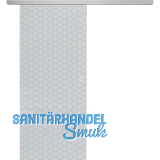 SOLIDO Glasschiebet�r Set Edelstein Brillant klar, Muschelgriff silber, 820