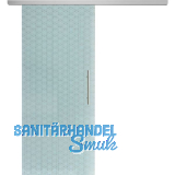 SOLIDO Glasschiebet�r Set Edelstein Brillant wei�, Sto�griff silber, 920