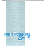 SOLIDO Glasschiebet�r Set Edelstein Gr. Smaragd wei�, Sto�griff silber, 820