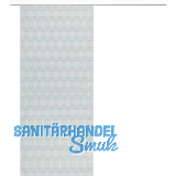 Glasschiebet�r Set Grande Smaragd klar, Inlay wei�, Muschelgriff silber, 820