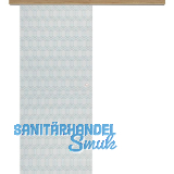 Glasschiebet�r Set Grande Smaragd klar, Inlay Risseiche Muschelgriff silber, 820