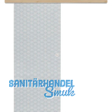 Glasschiebet�r Set Brillant klar, Inlay Achat, Muschelgriff silber, 920