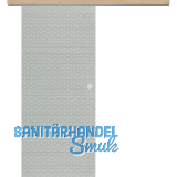 Glasschiebet�r Set Diamant klar, Inlay Achat, Muschelgriff silber, 920