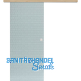 Glasschiebet�r Set Smaragd wei�, Inlay Achat, Muschelgriff silber, 920