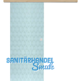 Glasschiebet�r Set Grande Smaragd wei�, Inlay Achat, Muschelgriff silber, 820