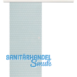 Glasschiebet�r Set Smaragd klar, Inlay Bianco, Muschelgriff silber, 920