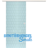 Glasschiebet�r Set Grande Smaragd wei�, Inlay Bianco, Muschelgriff silber, 820