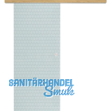 Glasschiebet�r Set Smaragd klar, Inlay Eiche, Muschelgriff silber, 820