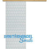 Glasschiebet�r Set Grande Smaragd klar, Inlay Eiche, Muschelgriff silber, 820