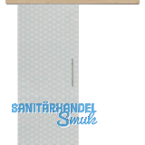 Glasschiebet�r Set Brillant klar, Inlay Achat, Sto�griff silber, 920 mm