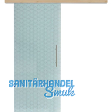 Glasschiebet�r Set Brillant wei�, Inlay Achat, Sto�griff silber, 820 mm