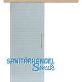 Glasschiebet�r Set Smaragd wei�, Inlay Achat, Sto�griff silber, 820 mm