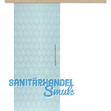 Glasschiebet�r Set Grande Smaragd wei�, Inlay Achat, Sto�griff silber, 820