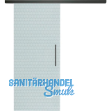 SOLIDO Glasschiebet�r Set Edelstein Smaragd klar, Sto�griff schwarz, 720