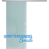 SOLIDO Glasschiebet�r Set Edelstein Brillant wei�, Muschelgriff silber, 720