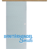 Glasschiebet�r Set Diamant wei�, Inlay Risseiche, Muschelgriff silber, 720 mm