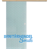 Glasschiebet�r Set Brillant wei�, Inlay Achat, Muschelgriff silber, 720 mm