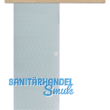 Glasschiebet�r Set Diamant wei�, Inlay Achat, Muschelgriff silber, 720 mm