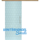 Glasschiebet�r Set Grande Smaragd wei�, Inlay Risseiche, Sto�griff silber, 720