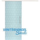 Glasschiebet�r Set Grande Smaragd wei�, Inlay Bianco, Sto�griff silber, 720