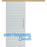 Glasschiebet�r Set Grande Smaragd klar, Inlay Eiche, Sto�griff silber, 720