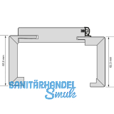 SOLIDO Smart Fertigholzzarge CPL Schwarz Links 700/2010/130 mm