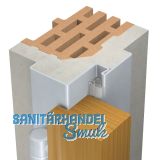 DOMOFERM Stahleckzarge Profil 22 M mit Bodeneinstand, 1000/2000 mm