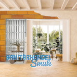 ECLISSE UNICO Schiebet�reinbaukasten Massivwand 2-flg. f�r Ziegel 100, 2100/2000