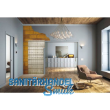 ECLISSE UNICO LUCE Schiebet�reinbaukasten Massivwand 2-flg. Breite 150,1600/2000