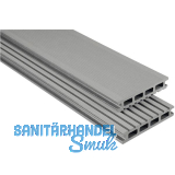 KOVALEX WPC Terrassendiele Hohlkammerprofil grau geb�rstet, 26x145x4000mm