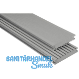 KOVALEX WPC Terrassendiele Vollprofil grau geb�rstet, 26x145x5000mm