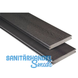 KOVALEX WPC Terrassendiele Vollprofil graubraun unbehandelt, 20x145x4000mm