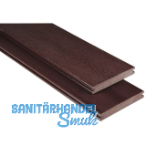 KOVALEX WPC Terrassendiele Vollprofil schokobraun unbehandelt, 20x145x5000mm