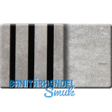 Kosche Akustikpaneel Muster Travertin grey / schwarz