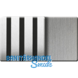 Kosche Akustikpaneel Muster Metall Edelstahl / schwarz