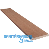 SILVADEC Terrassendiele Elegance glatt Exotic braun, 23x138x4000mm