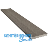 SILVADEC Terrassendiele Elegance glatt Anthrazit, 23x180x4000mm