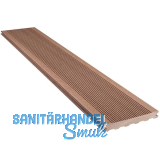 SILVADEC Terrassendiele Elegance gerillt Exotic Braun, 23x180x4000mm